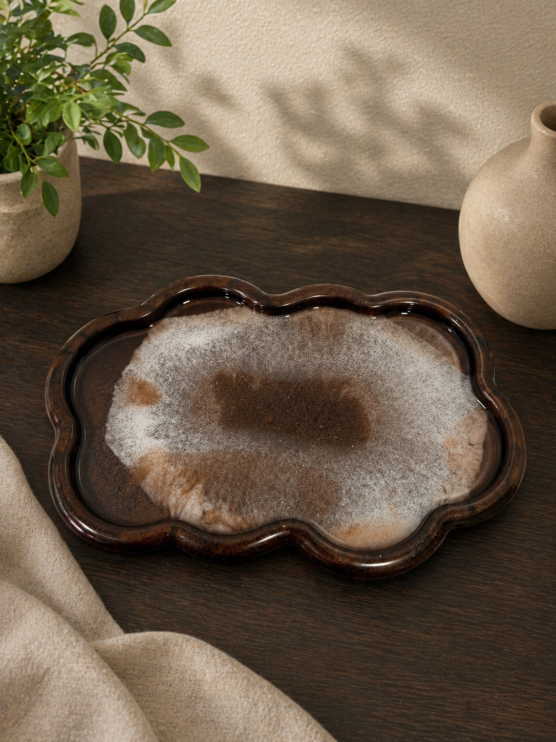 Decorative Tray - Coffee Color