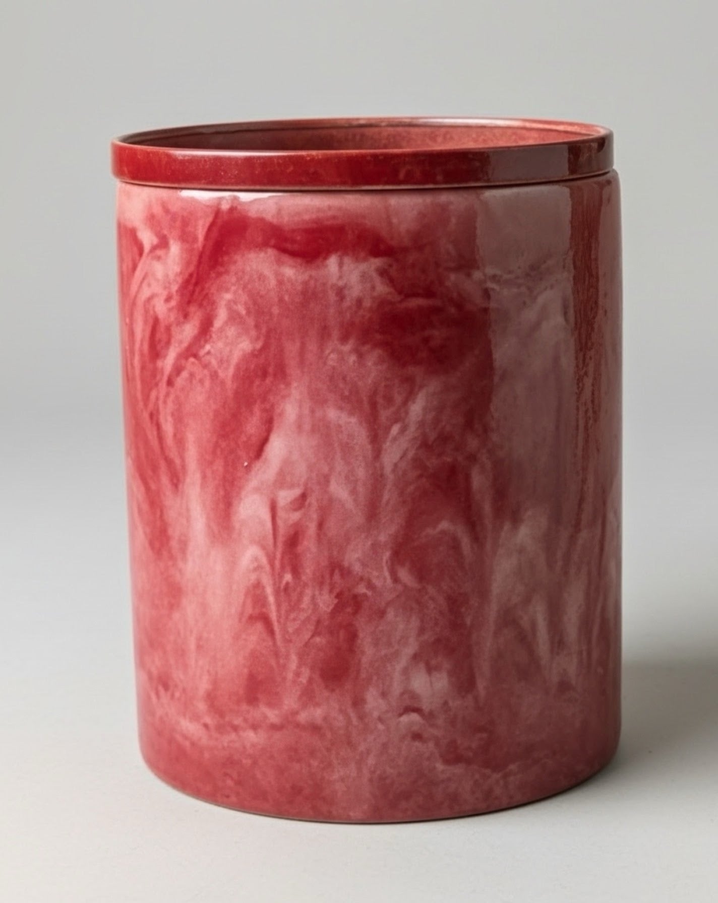 Pink Storage Jar with Lid